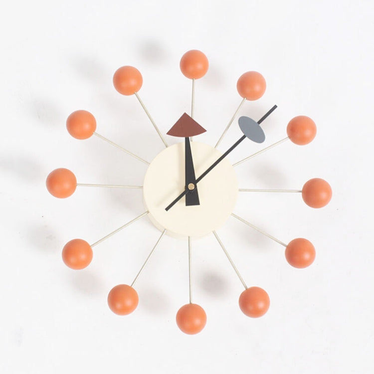 Stylish Background Minimalis Circular Balls Candy Wall Clock Creative Decoration Clock Ferris Wheel Clock – Durable Build, Easy to Use Orange