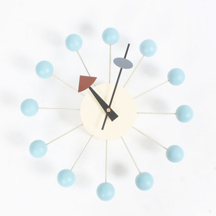 Stylish Background Minimalis Circular Balls Candy Wall Clock Creative Decoration Clock Ferris Wheel Clock Baby Blue