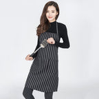Black and White Stripes Unisex Chef Waiter Barista Aprons Work Aprons, Black and White Stripes Apron Black and White Stripes Apron