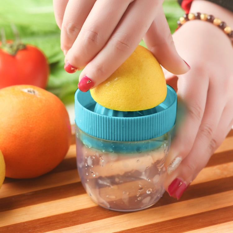 Multi-function Manual Mini Lemon Juicer with a Graduation Cup Juicer – Durable Build, Easy to Use Blue