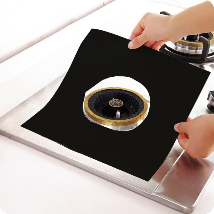 Gas Furnace Surface Ultra-thin Fibre Material Stovetop Protective Cleaning Pad, Size: 27*27cm, 0.2mm (Black), 0.2mm 0.2mm