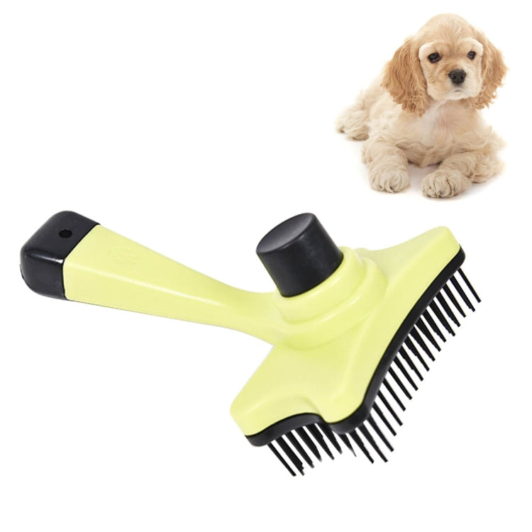 Elite Multi-functional Plastic Grooming Comb Cut Tangles Tool Pet Brushes Green