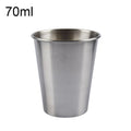 70ml Single Wall Electropolished Stainless Steel Brief Wine Cup(Silver), 70ml 70ml