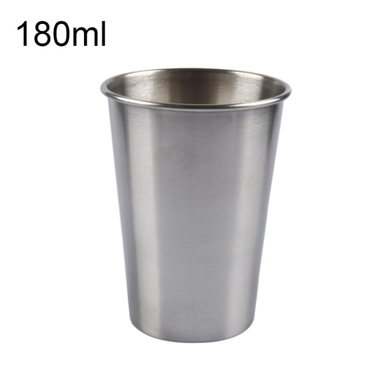 180ml Single Wall Electropolished Stainless Steel Brief Wine Cup(Silver), 180ml – Durable Build, Easy to Use 180ml