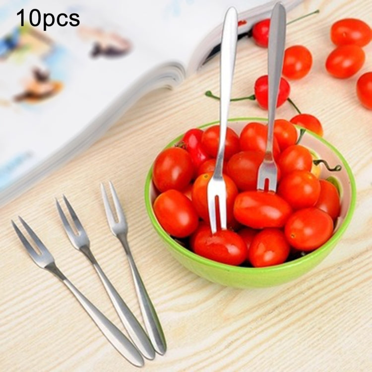 10 PCS Stainless Steel Fruit Fork Creative Environmental Small Fruit Prong, 10 PCS Fruit Fork – Durable Build, Easy to Use 10 PCS Fruit Fork