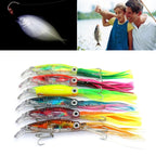 HENGJIA Octopus Shape Artificial Fishing Lures Bionic Fishing Bait with Hooks, Length: 14 cm, Random Color Delivery Default Title
