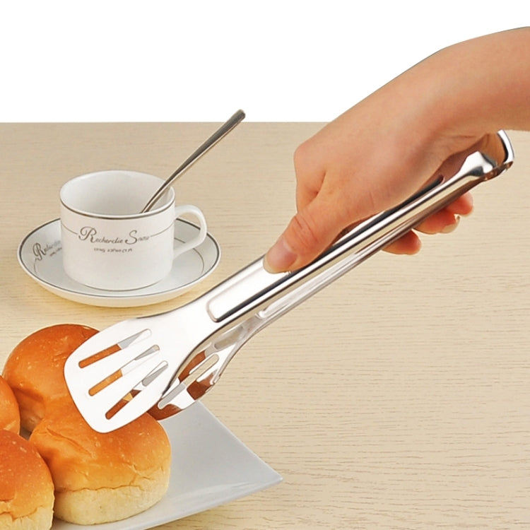 Stainless Steel Barbecue Steak Clip Tongs BBQ Roasting Shovels Leak Steak Shovel Spatula Food Clamp Bread Clips, Length: 24cm, 24cm 24cm
