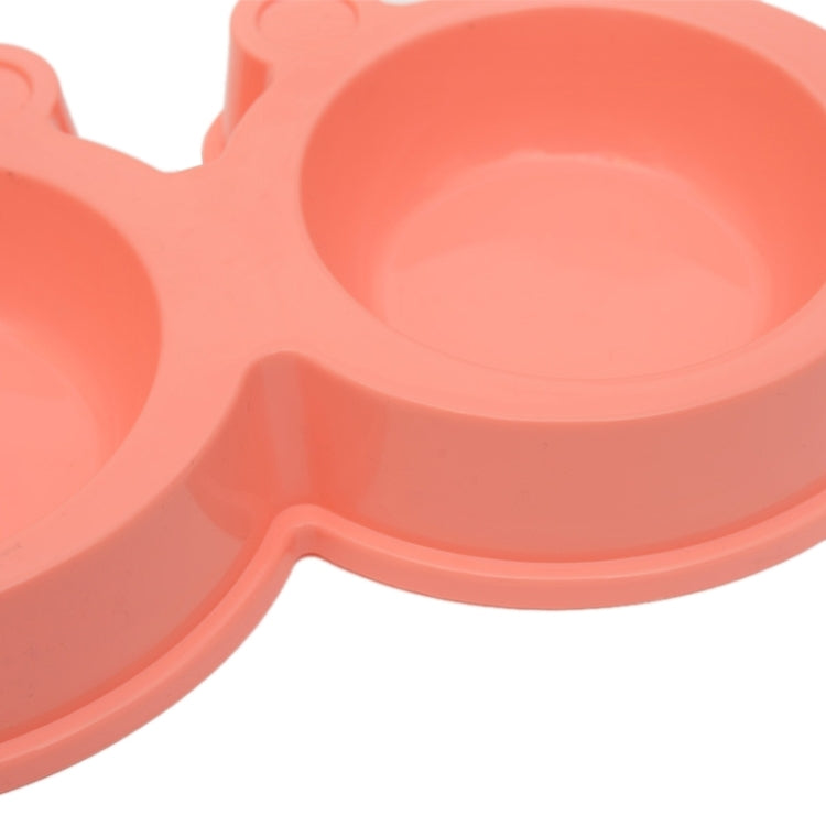 2 in 1 Stainless Steel Bowls, Anti-slippery Mat Cartoon Shape Detachable Pets Bowls, Random Color Delivery, 2 in 1 Cartoon Shape Pets Bowls