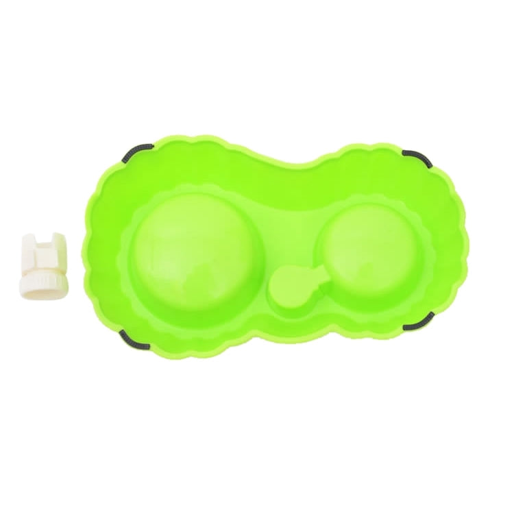 Pumpkin Shape Dog Cat Food Dish + Drinking Water Double Bowls with Automatic Water Dispenser, Size: S, Size: S Green, Size: S Magenta
