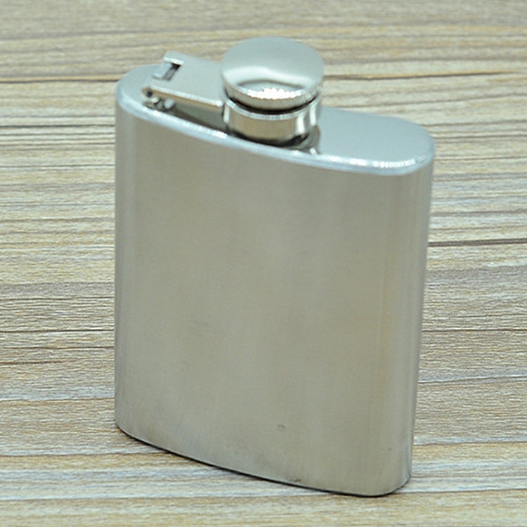 100ml(3.5oz) Pocket Flagon Outdoor Sports Flat Liquor Flask Camping Ultralight Portable Wearproof Wine Pot(Silver), 100ml(3.5oz)