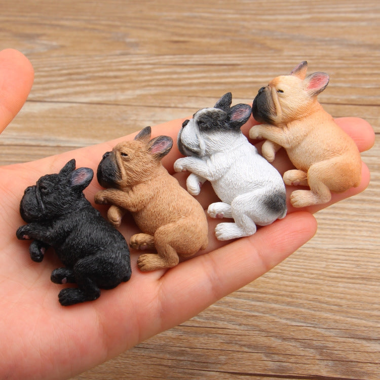 Home Decoration Lovely Rrunk on Sleep French Bulldog 3D Fridge Paste, NO Magnetic, French Bulldog NO Magnetic – Magnetic