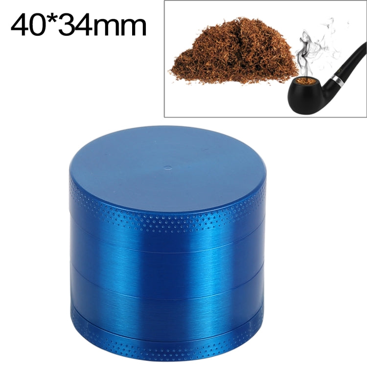 Mini 4-layer 40mm Zinc Alloy Herb Tobacco Cigarette Grinder – Durable Build, Easy to Use Blue