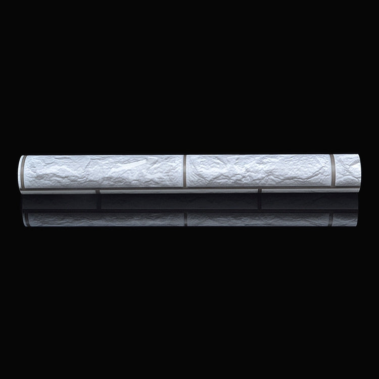 Silver Grey Brick Creative 3D Stone Brick Decoration Wallpaper Stickers Bedroom Living Room Wall Waterproof Wallpaper Roll, Size: 45 x 1000cm, 3D silver grey brick – Waterproof