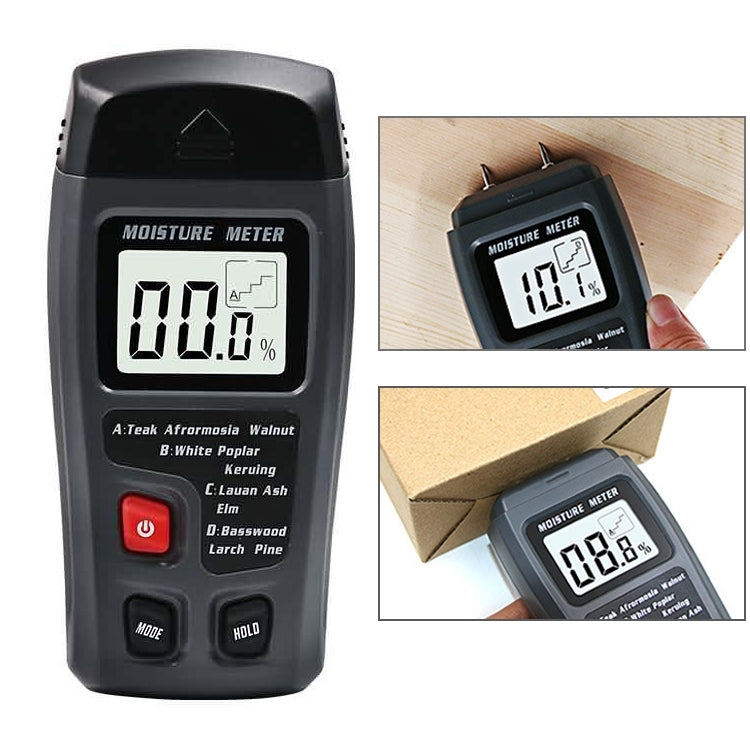 Rechargeable Wood Moisture Tester Moisture Measurement for Wood Flooring and Carton without Battery Default Title