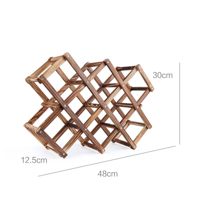 10 Bottles Racks Foldable Wine Stand Wooden Wine Holder Kitchen Bar Display Shelf, 10 Bottles – Durable Build, Easy to Use