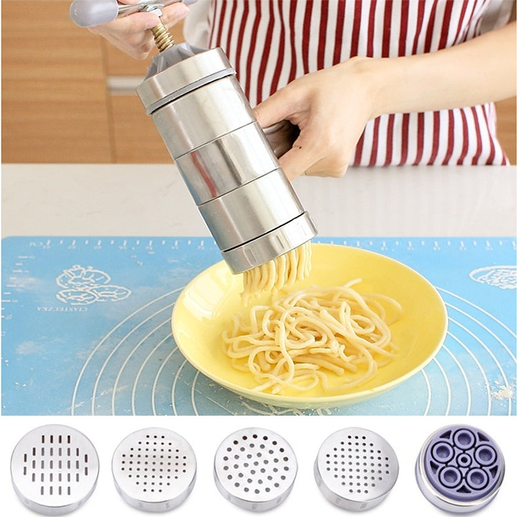 Household Stainless Steel Manual Pasta Machine Hand Pressure Noodle Machine Noodle Maker with 5 Models, Pressure Noodle Maker Pressure Noodle Maker