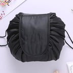 Travel Large Volume Drawstring Bag Cosmetic Sundries Storage Bag, Light Grey, Light Pink, Mint Green, Navy Blue, Red, Black, Pink – Waterproof, Wear-resistant Black Black