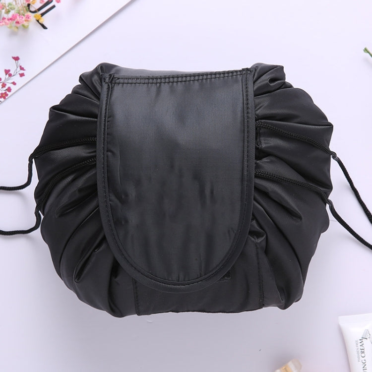 Travel Large Volume Drawstring Bag Cosmetic Sundries Storage Bag, Light Grey, Light Pink, Mint Green, Navy Blue, Red, Black, Pink – Waterproof, Wear-resistant Black Black