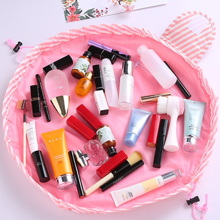 Travel Large Volume Drawstring Bag Cosmetic Sundries Storage Bag, Light Grey, Light Pink, Mint Green, Navy Blue, Red, Black, Pink – Waterproof, Wear-resistant