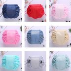 Travel Large Volume Drawstring Bag Cosmetic Sundries Storage Bag, Light Grey, Light Pink, Mint Green, Navy Blue, Red, Black, Pink – Waterproof, Wear-resistant
