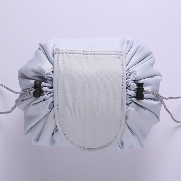 Travel Large Volume Drawstring Bag Cosmetic Sundries Storage Bag, Light Grey, Light Pink, Mint Green, Navy Blue, Red, Black, Pink – Waterproof, Wear-resistant Light Grey Light Grey