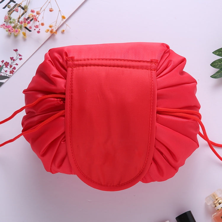 Travel Large Volume Drawstring Bag Cosmetic Sundries Storage Bag, Light Grey, Light Pink, Mint Green, Navy Blue, Red, Black, Pink – Waterproof, Wear-resistant Red Red
