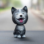 Shaking Head Dog Car Ornaments Resins Lovely Cartoon Dog New Year Gifts with Double-sided Adhesive Tape, Bulldog Cartoon Dog, Husky Dog Cartoon Dog, Corgi Dog Cartoon Dog, White Teddy Cartoon Dog, Brown Teddy Cartoon Dog, Yellow Teddy Cartoon Dog... –... Husky Dog Cartoon Dog Husky Dog Cartoon Dog