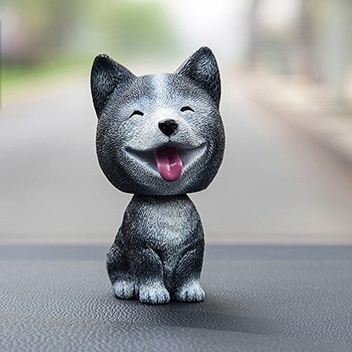 Shaking Head Dog Car Ornaments Resins Lovely Cartoon Dog New Year Gifts with Double-sided Adhesive Tape, Bulldog Cartoon Dog, Husky Dog Cartoon Dog, Corgi Dog Cartoon Dog, White Teddy Cartoon Dog, Brown Teddy Cartoon Dog, Yellow Teddy Cartoon Dog... –... Husky Dog Cartoon Dog Husky Dog Cartoon Dog