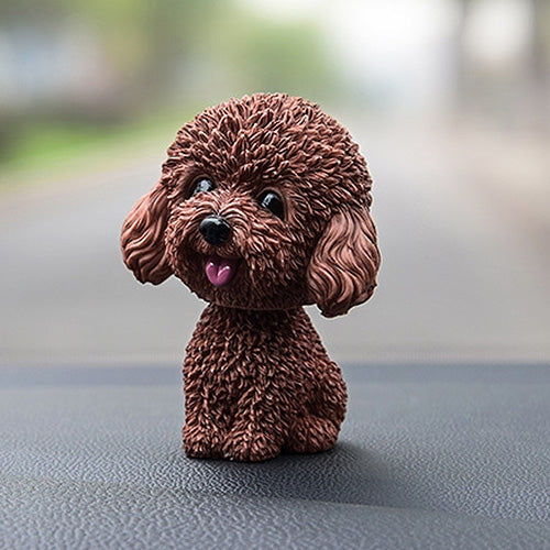Shaking Head Dog Car Ornaments Resins Lovely Cartoon Dog New Year Gifts with Double-sided Adhesive Tape, Bulldog Cartoon Dog, Husky Dog Cartoon Dog, Corgi Dog Cartoon Dog, White Teddy Cartoon Dog, Brown Teddy Cartoon Dog, Yellow Teddy Cartoon Dog... –... Brown Teddy Cartoon Dog Brown Teddy Cartoon Dog