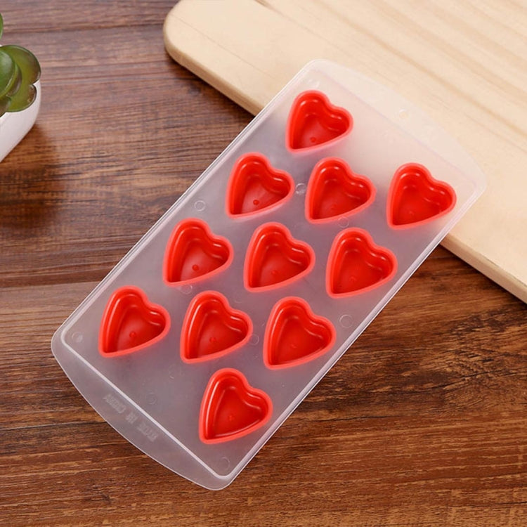 Love Shaped Silicon Ice Cube Tray / Ice Mold Random Color, Love Shaped Love Shaped