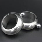 Fashion Creative 100ML Thickened Stainless Steel Bracelet Jug 3.5 Oz, Silver