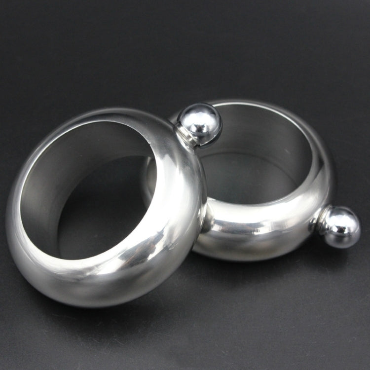 Fashion Creative 100ML Thickened Stainless Steel Bracelet Jug 3.5 Oz, Silver