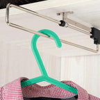 Telescopic Rail Pull-Out Wardrobe Clothes Hanger(25cm), 25cm 25cm