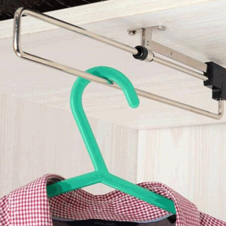 Telescopic Rail Pull-Out Wardrobe Clothes Hanger(25cm), 25cm 25cm