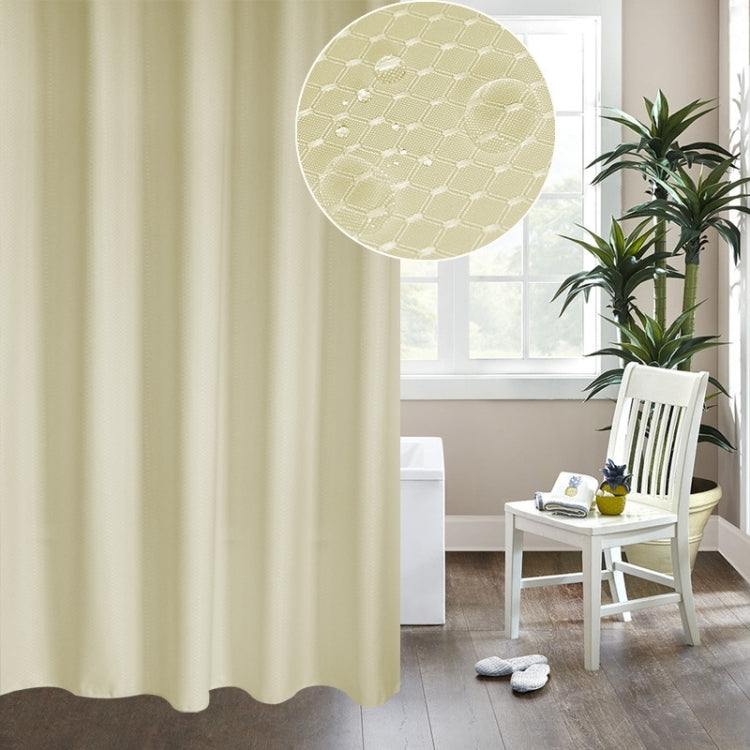Thickening Waterproof And Mildew Curtain Honeycomb Texture Polyester Cloth Shower Curtain Bathroom Curtains,Size:120*200cm, Size:120*200cm – Waterproof
