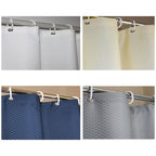 Thickening Waterproof And Mildew Curtain Honeycomb Texture Polyester Cloth Shower Curtain Bathroom Curtains,Size:120*200cm, Size:120*200cm – Waterproof