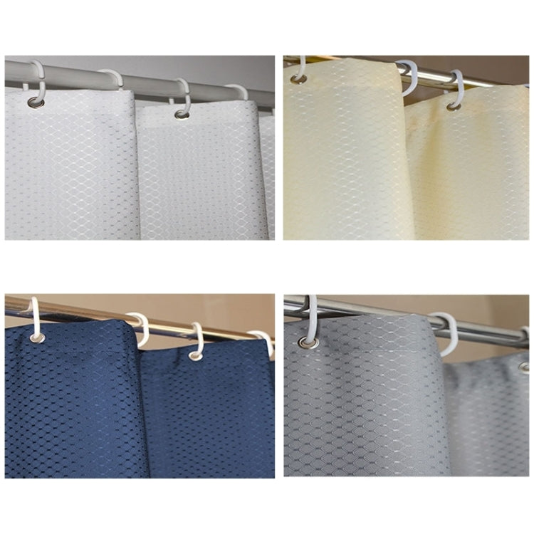 Thickening Waterproof And Mildew Curtain Honeycomb Texture Polyester Cloth Shower Curtain Bathroom Curtains,Size:200*200cm, Size:200*200cm – Waterproof