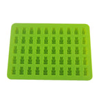 2 PCS 50 Holes Small Bear Chocolate Tray Silicone Mold Cookie Mold Candy Mold, Random Color Delivery, Size: 19*13.7*1cm, 50-Grid
