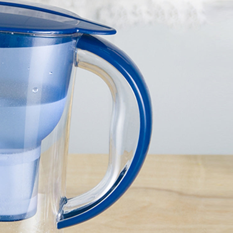 1.3L Portable Home Kitchen Activated Carbon Filter Cold Water Bottle, 1.3L (Blue)