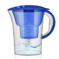 1.3L Portable Home Kitchen Activated Carbon Filter Cold Water Bottle, 1.3L (Blue) 1.3L (Blue) Blue