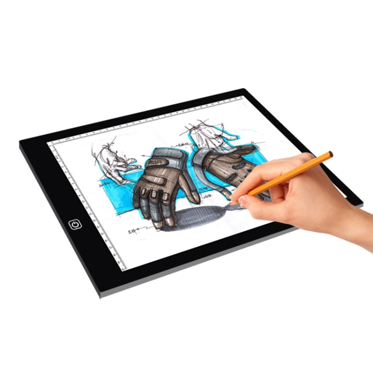 A4 Size LED Three Level of Brightness Dimmable Acrylic Copy Boards for Anime Sketch Drawing Sketchpad, with 1.5m USB Cable, A4 with 1.5m USB Cable & Power Adapter A4 with 1.5m USB Cable & Power Adapter