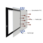 A4 Size LED Three Level of Brightness Dimmable Acrylic Copy Boards for Anime Sketch Drawing Sketchpad, with 1.5m USB Cable, A4 with 1.5m USB Cable & Power Adapter