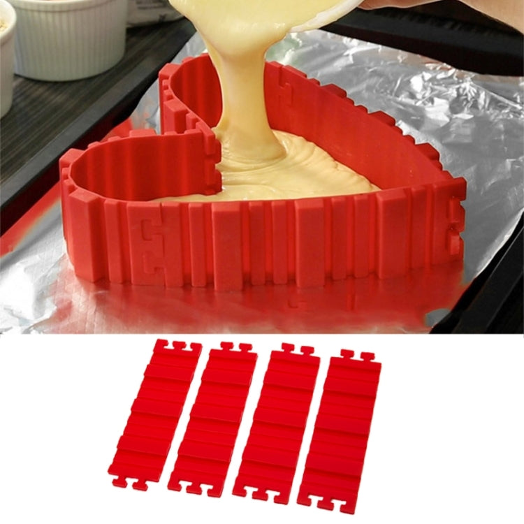 Silicone Cake Mold Baking Tools DIY Multi-shape Cake Mold Kitchen Accessories,4 PCS DIY Cake Mold, 4 PCS DIY Cake Mold 4 PCS DIY Cake Mold