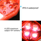 Multifunctional Outdoor Bicycling Running Warning Light Bicycle Taillight LED Back Clip Light, LED Back Clip Light(Red)