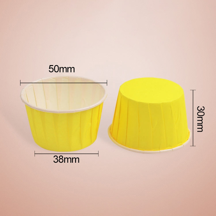 50pcs / Pack Round Lamination Cake Cup Muffin Cases Chocolate Cupcake Liner Baking Cup, Size: 5 x 3.8 x 3cm, 5 x 3.8 x 3cm