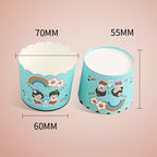 24pcs / Pack Round Lamination Cake Cup Muffin Cases Chocolate Cupcake Liner Baking Cup, Size: 7 x 6 x 5.5cm, Random Color Delivery, 6.8 x 5 x 3.9cm