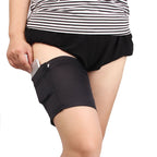 Women Solid Color Silicone Antiskid Non-slip Thigh Sock Anti Chafing Elastic Bands with Card Mobile Phone Bag, Size: 60-68cm, Size: 60-68cm – Non-slip
