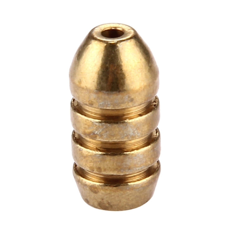4g Threaded Copper Bullet Fishing Sinker Fishing Weights Soft lure Accessory, 4g 4g