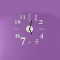 Lovelife WC37130 Acrylic English Digital DIY Stereo Wall Clock Wall Stick Clock White