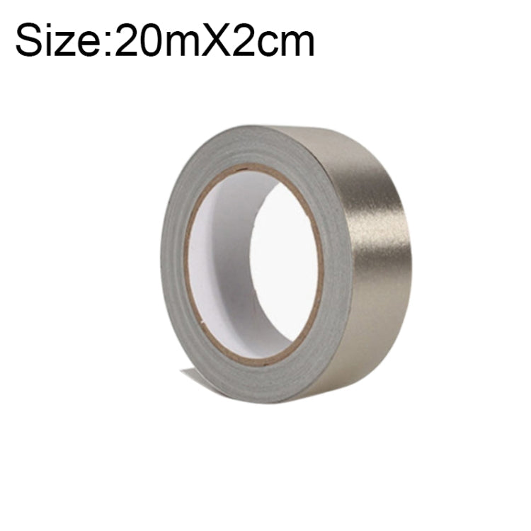Plain Weave Double-sided Conductive Cloth Adhesive Cloth Single Sided Adhesive EMI Shielding Button Repairs, Size: 20m x 2cm, Size: 20m x 2cm Size: 20m x 2cm